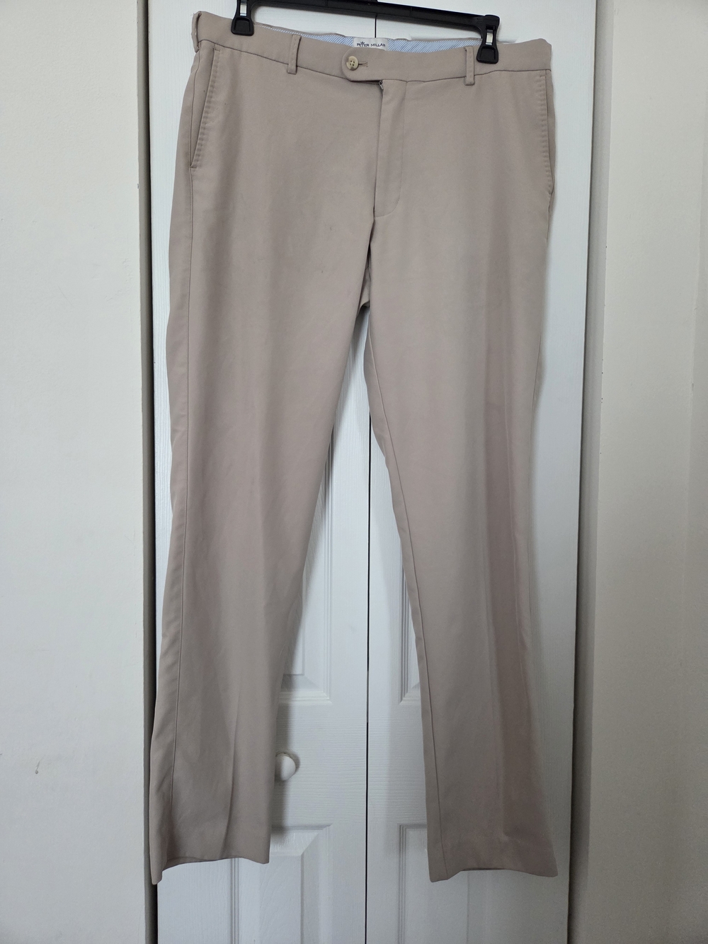Peter Millar Light Beige Straight Chinos